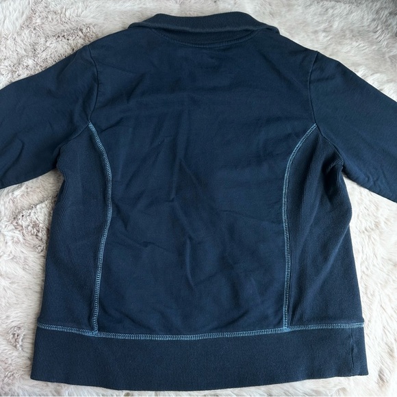 Vintage Y2K St John's Bay Active Blue Floral Zip Up Jacket - Picture 4 of 4